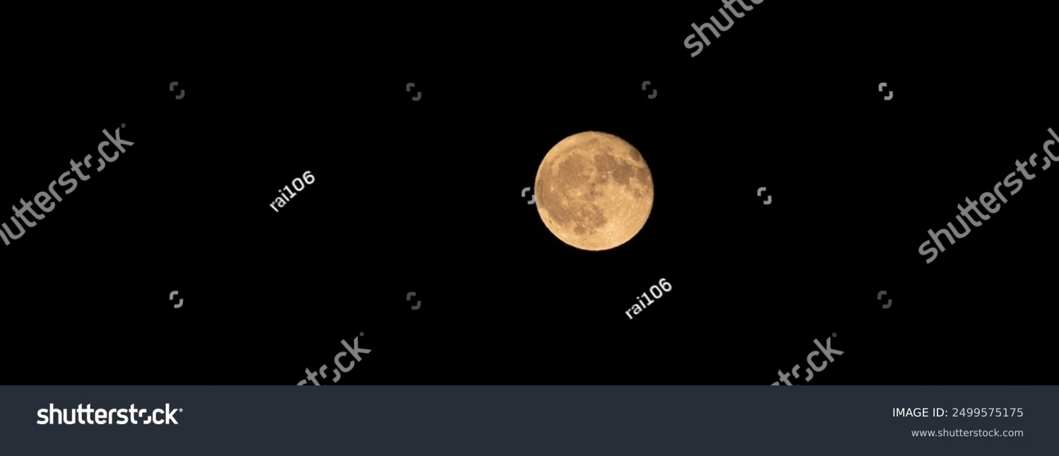 Beautiful moon shining in the night sky