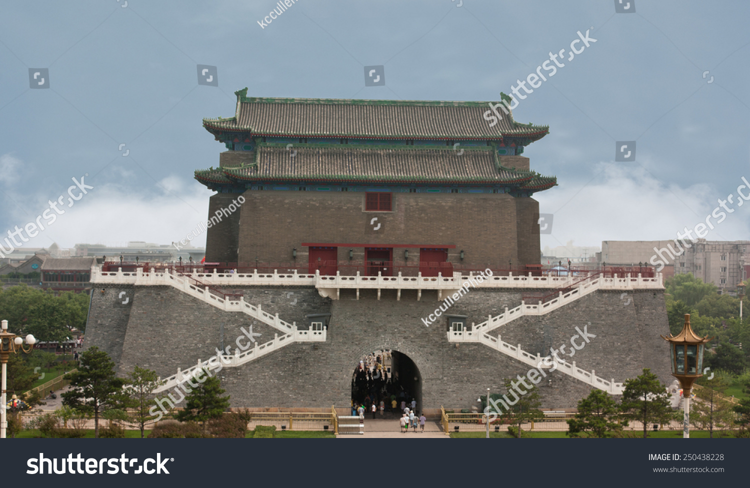 This arrow tower guards Beijing's ancient main gate called Zhengyangmen ...