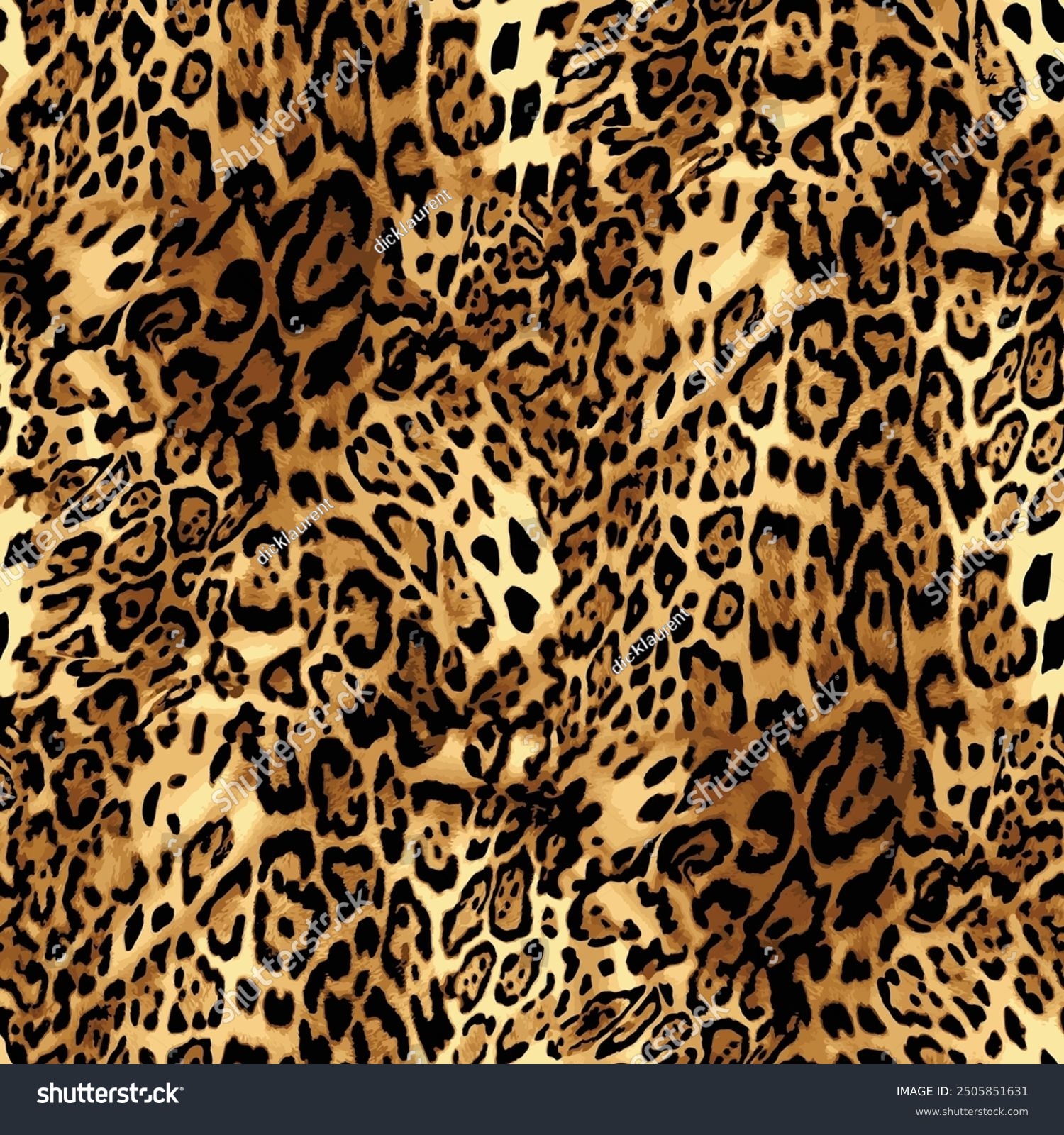 Leopard skin pattern  animal leather seamless design