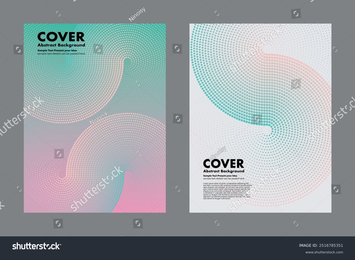 Modern vector geometric abstract background featuring an infinity symbol design and halftone dot pattern on soft gradient colors. For cover  digital artwork  posters  annual report. Minimalist style.