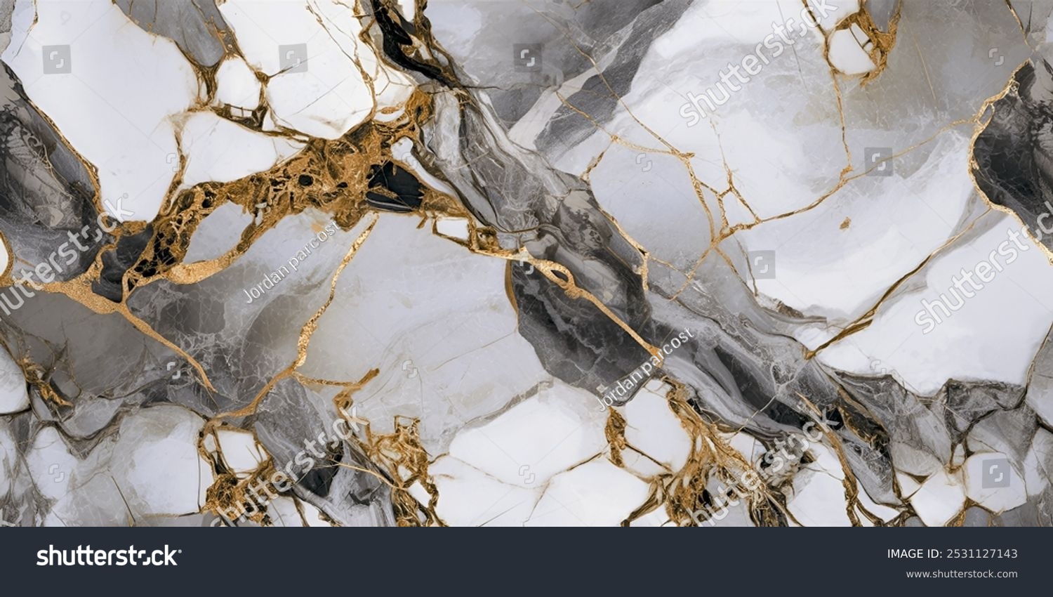 White and grey marble with golden veins. White golden natural texture of marble. abstract white gold and yellow marbel. high gloss texture of marble stone for digital wall tiles.