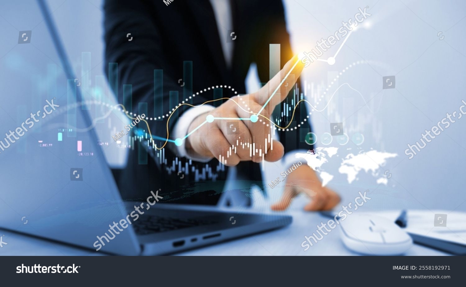 Stock market chart exchange financial growth diagram.Analysis finance grow graph and market investment. Financial business plan earnings sale and strategy.