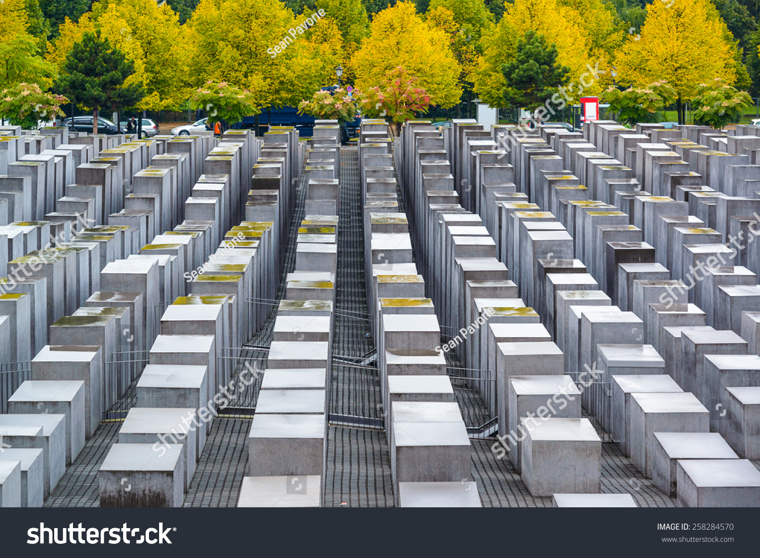 Berlin  Germany at the Holocaust monuments.