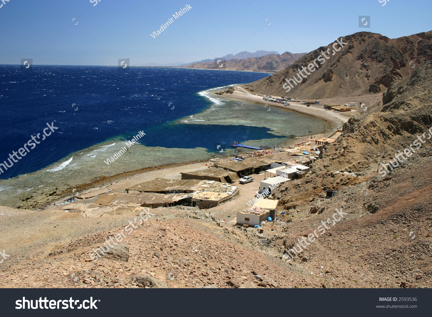 Famous diving site - Blue Hole in Egypt  where more than 100 divers died