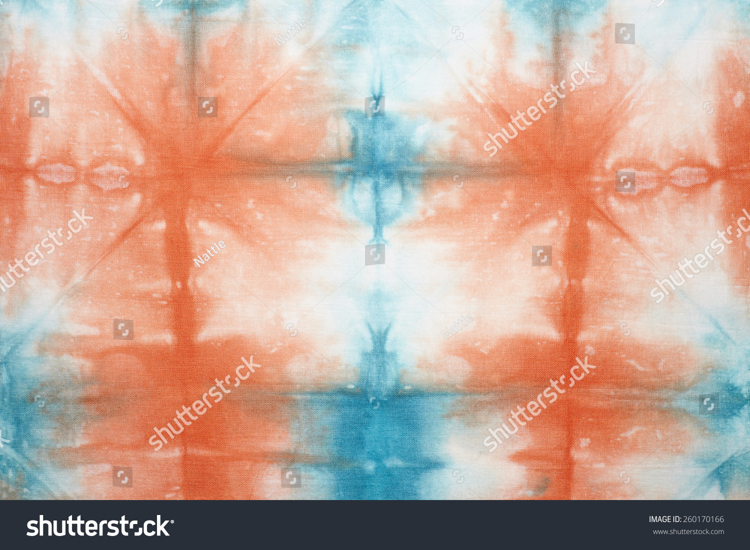 Abstract tie dyed fabric background 