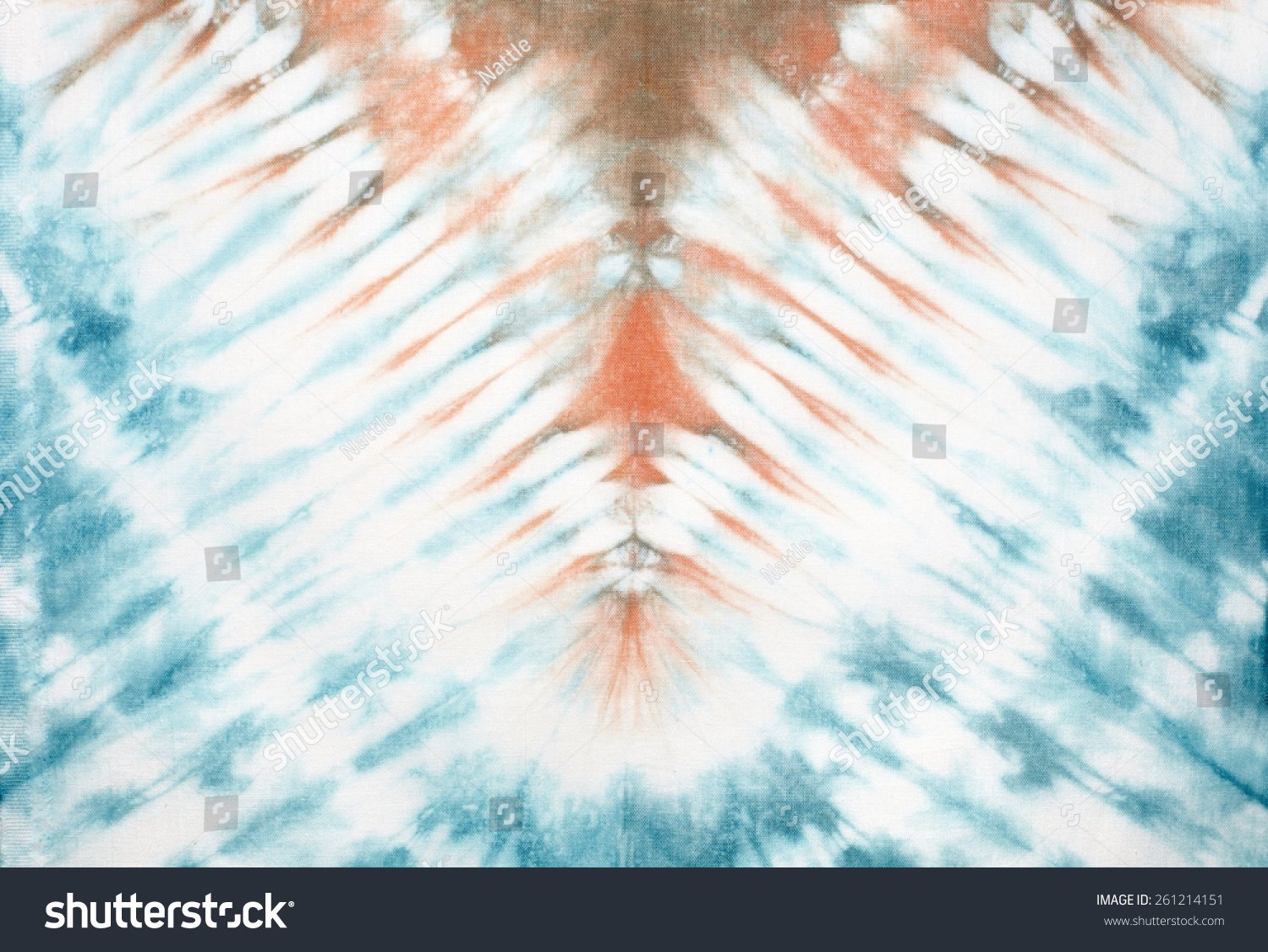 Abstract tie dyed fabric background 