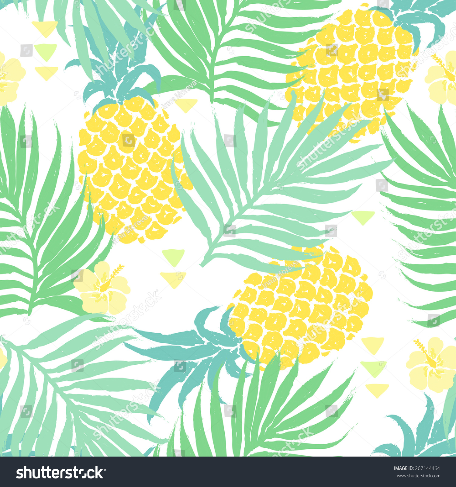 Vector Seamless Tropical pattern