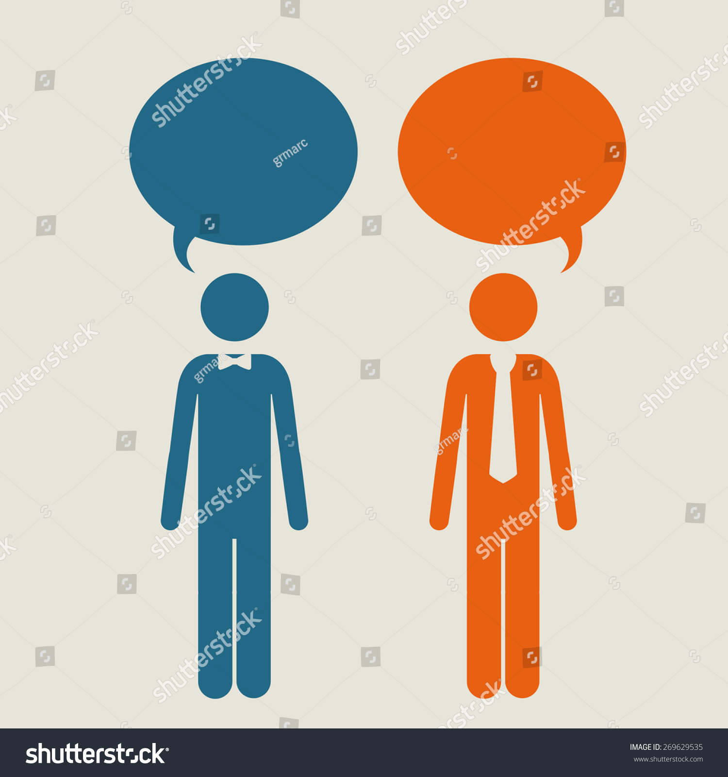 think different design over white background