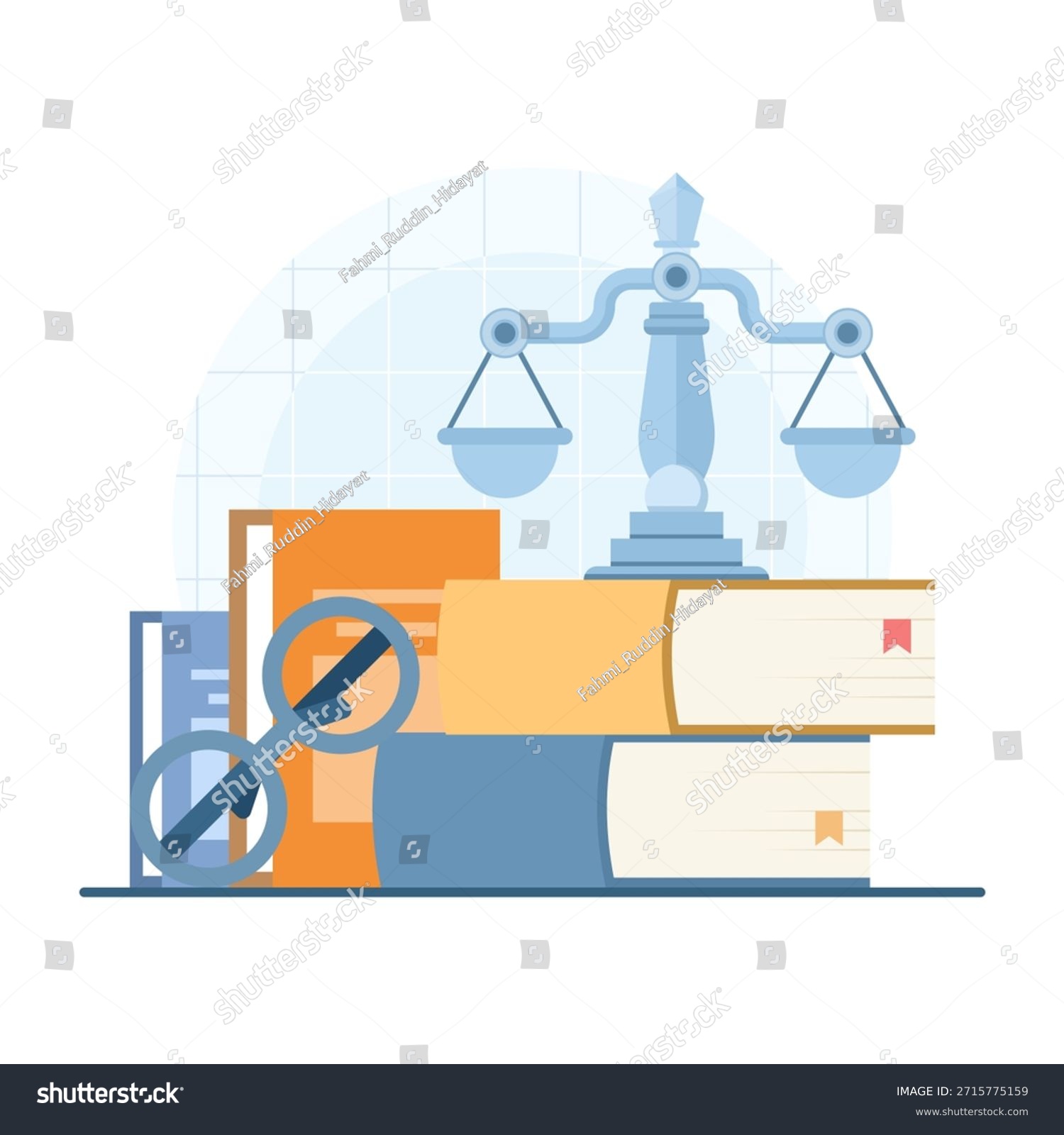 Law firm and legal services concept with lawyer consultant. Vector illustration for legal advice  attorney consultation  justice system  and professional law services.