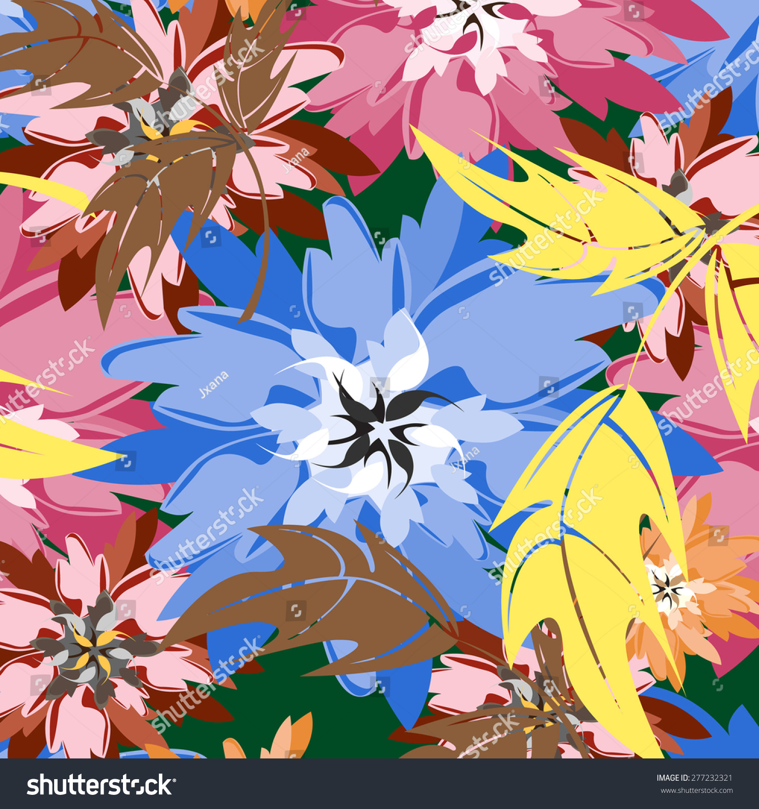 Vector Samples Flower Pattern 