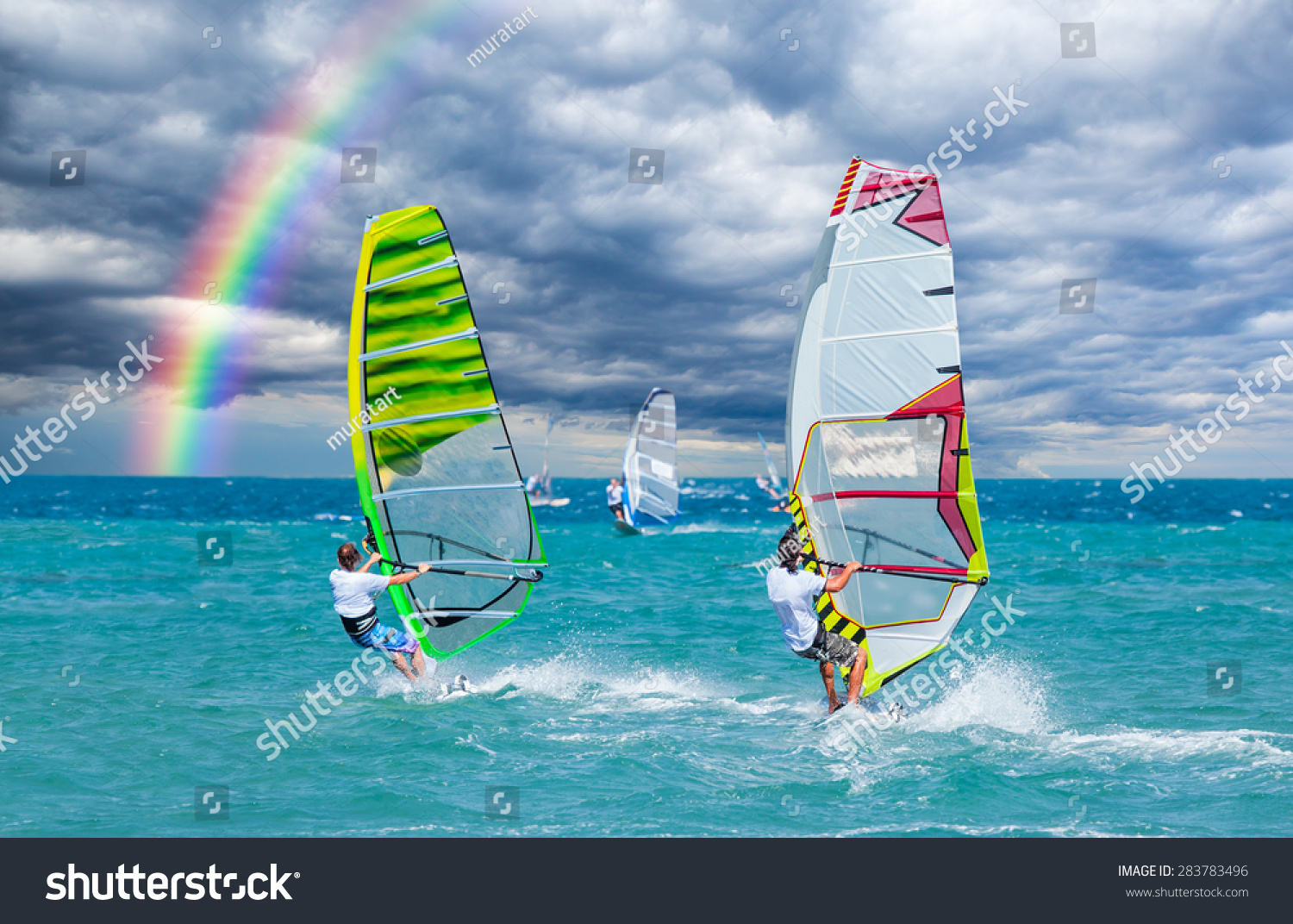 Windsurfing in Alacati  Cesme  Turkey