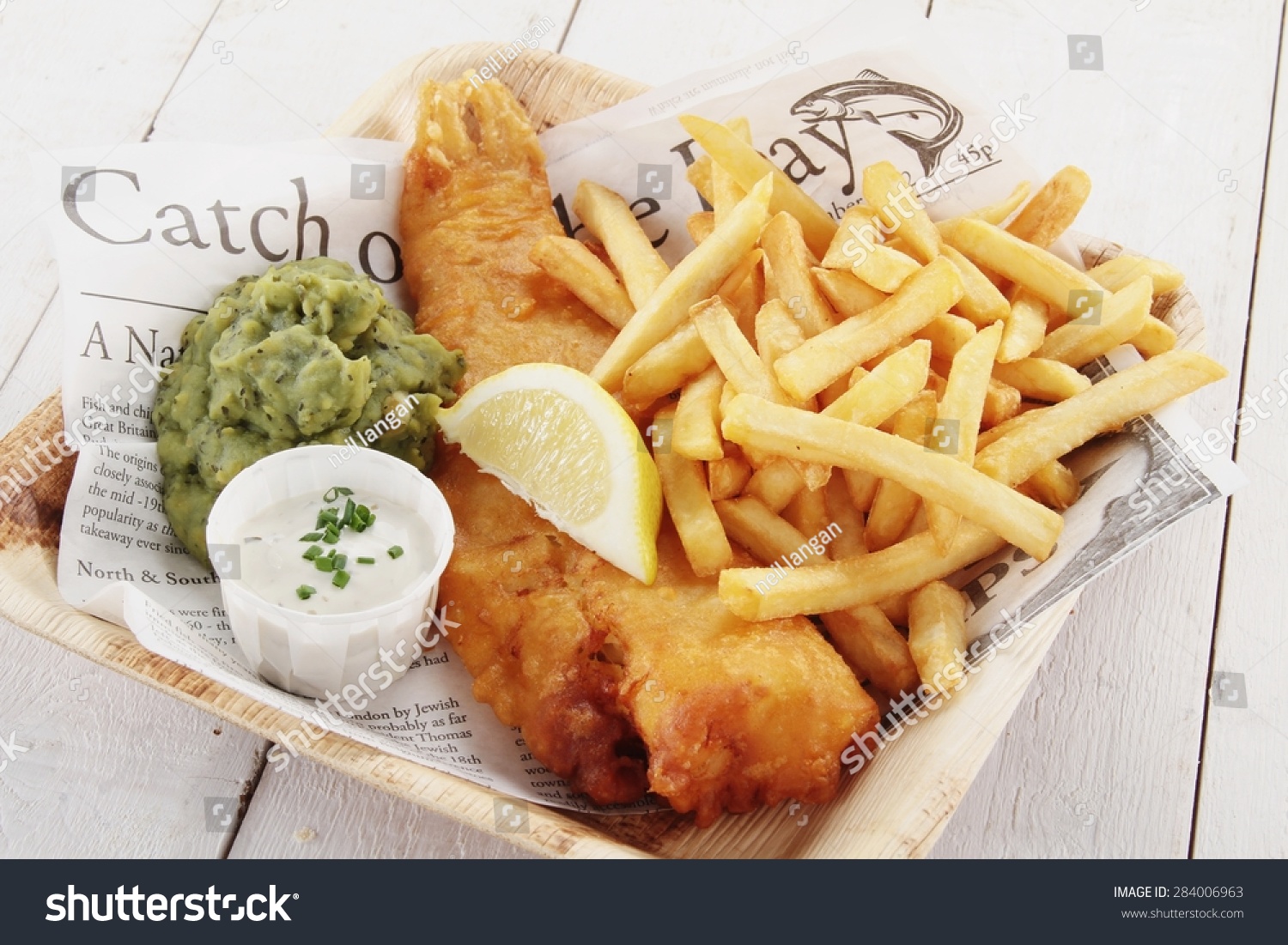 traditional British fish and chips