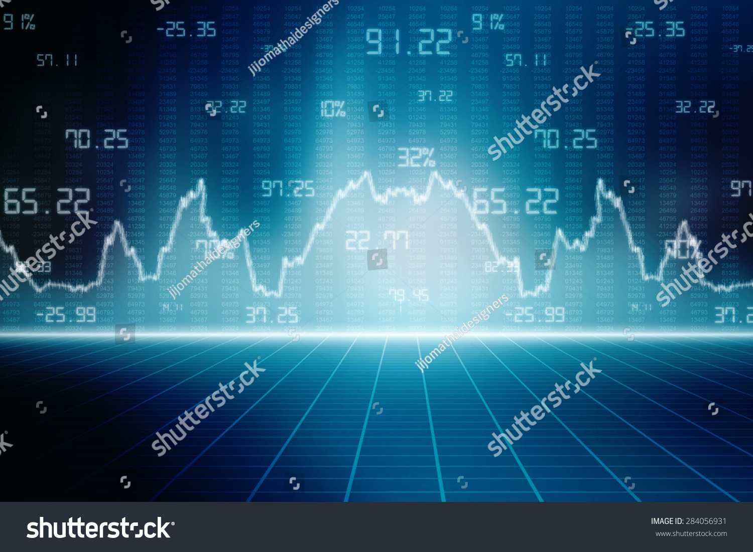 2d business graph background