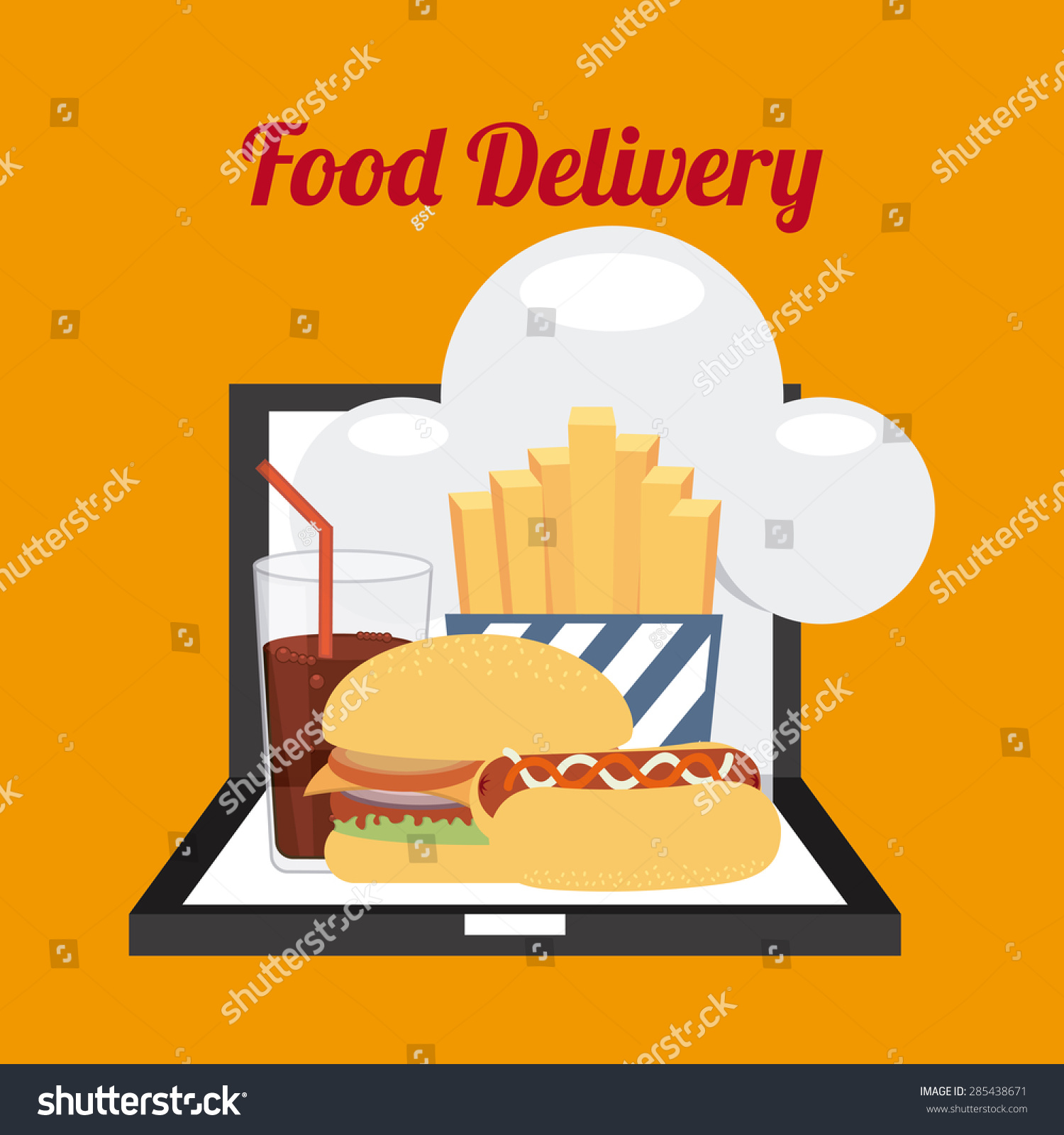 delivery food design  vector illustration eps10 graphic 