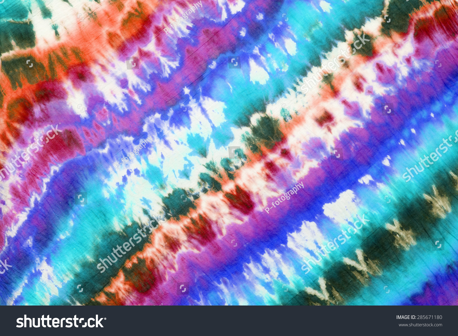 tie dyed pattern on cotton fabric abstract background.
