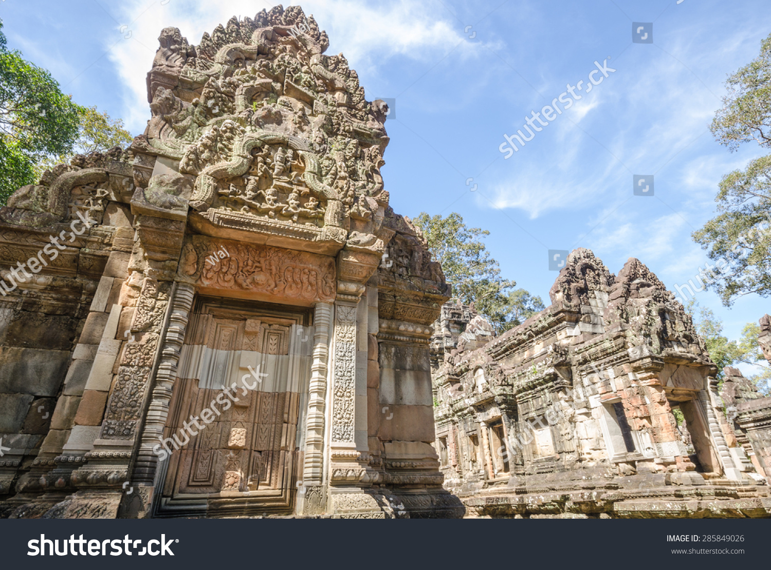 Chau Say Tevoda  one of a pair temples at Angkor  Cambodia