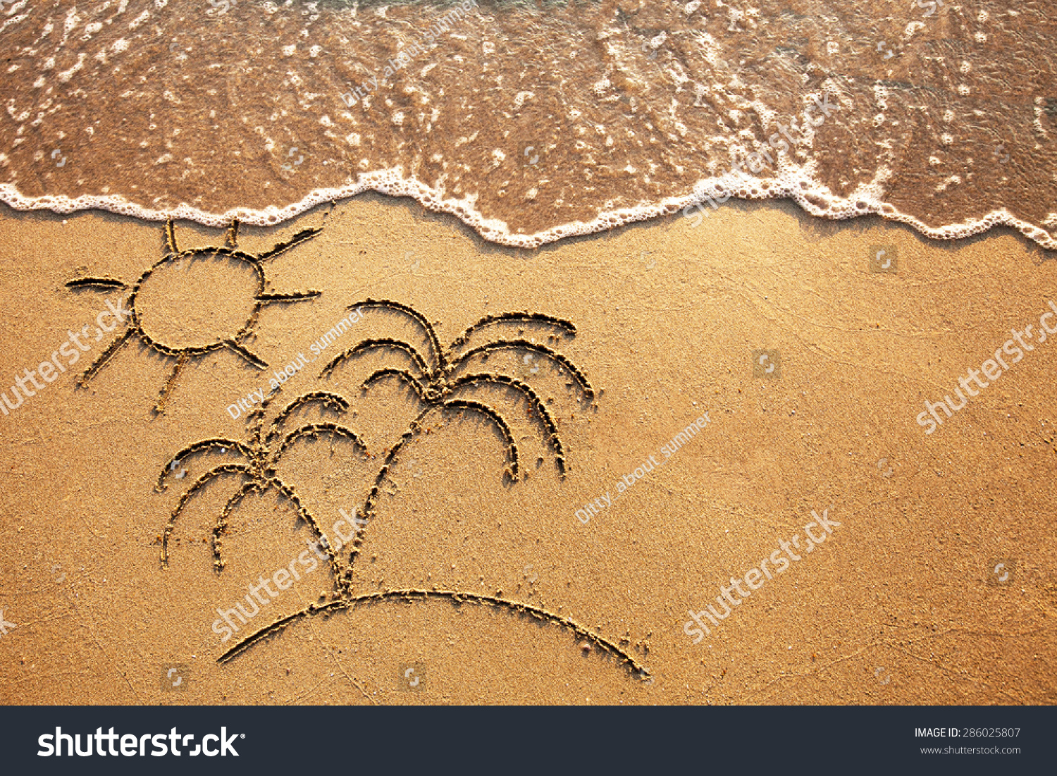 paradise island  beach background with place for text