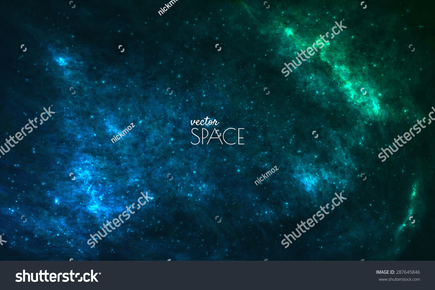 Space Galaxy Background with nebula  stardust and bright shining stars. Vector illustration for your design  artworks