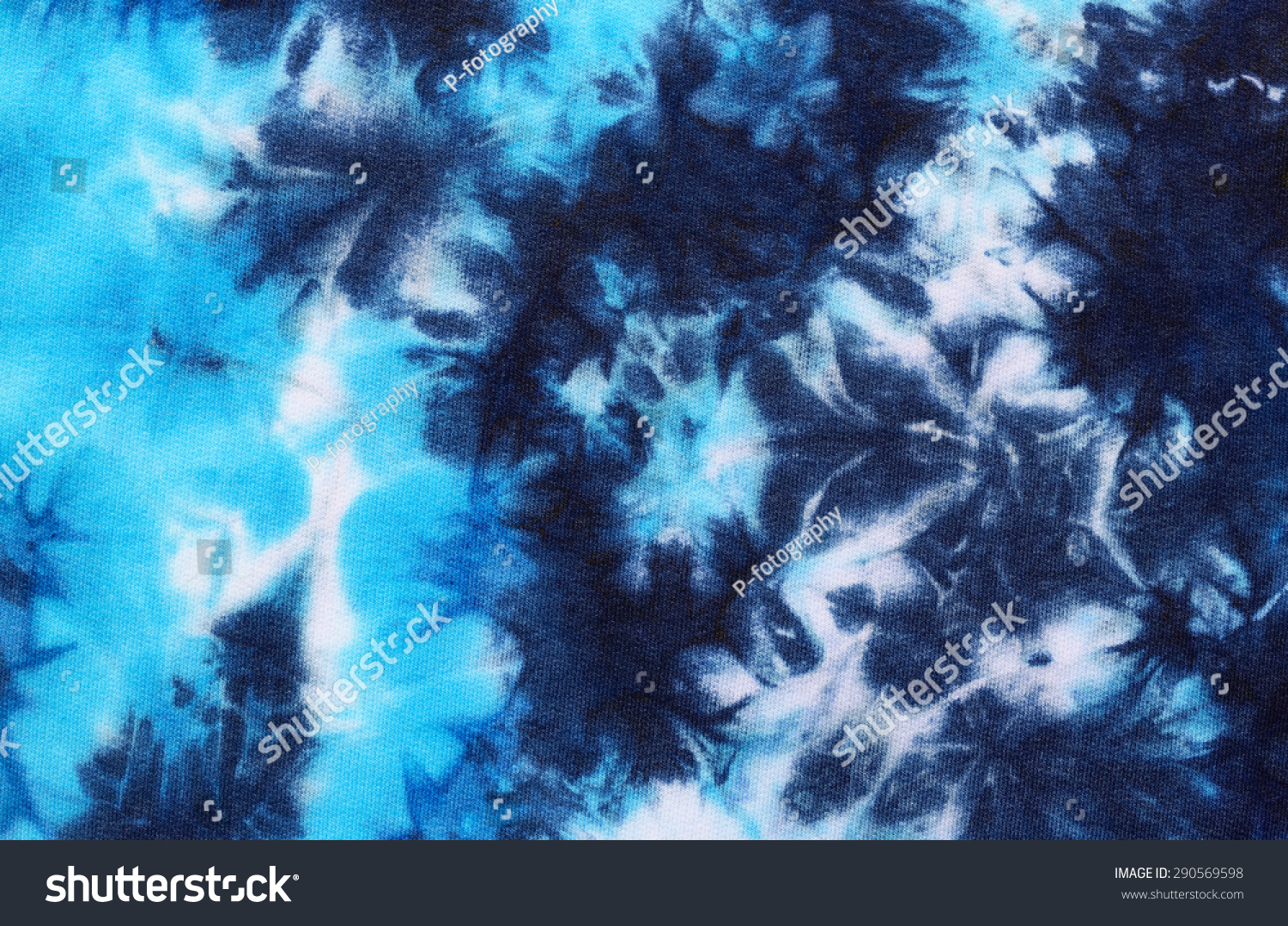 tie dyed pattern on cotton fabric abstract background. 