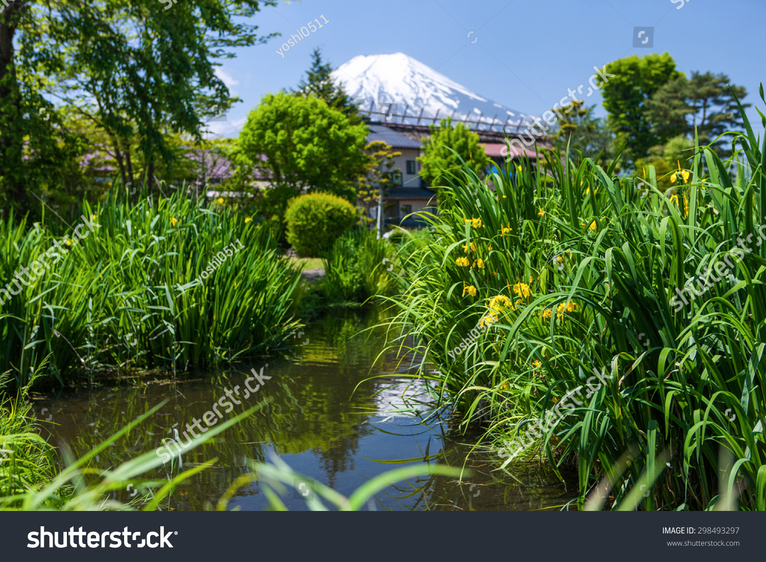 One of the construction heritage of Mount Fuji is a world heritage  Oshino Hakkai.