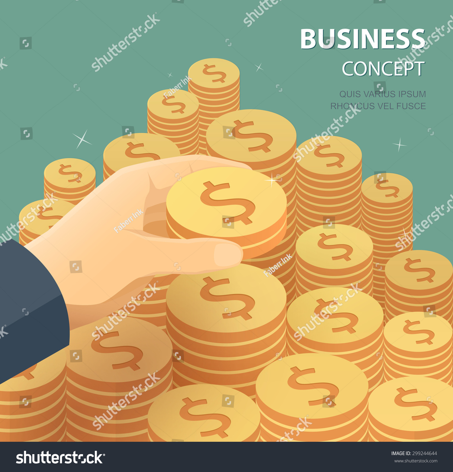 Hand put coin to money staircase. Flat 3d isometric design concepts for business and finance. Business success concept.