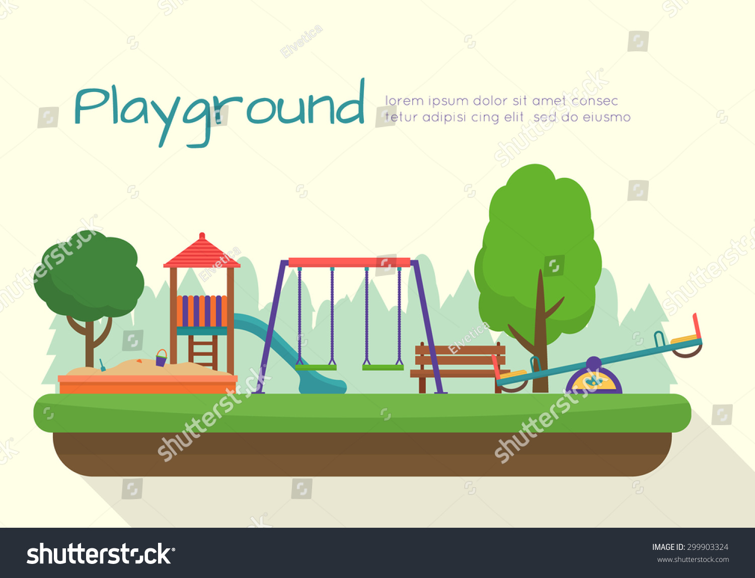 Kids playground. Buildings for city construction. Set of elements to ...