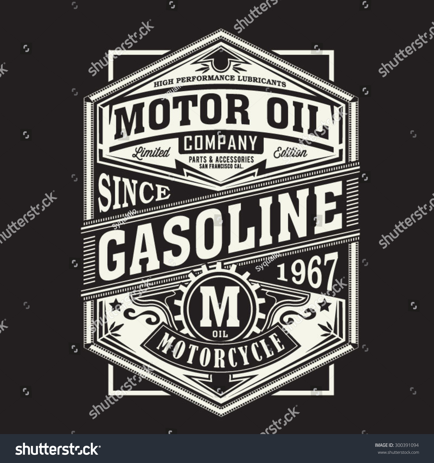 Motor gasoline typography  t-shirt graphics  vectors