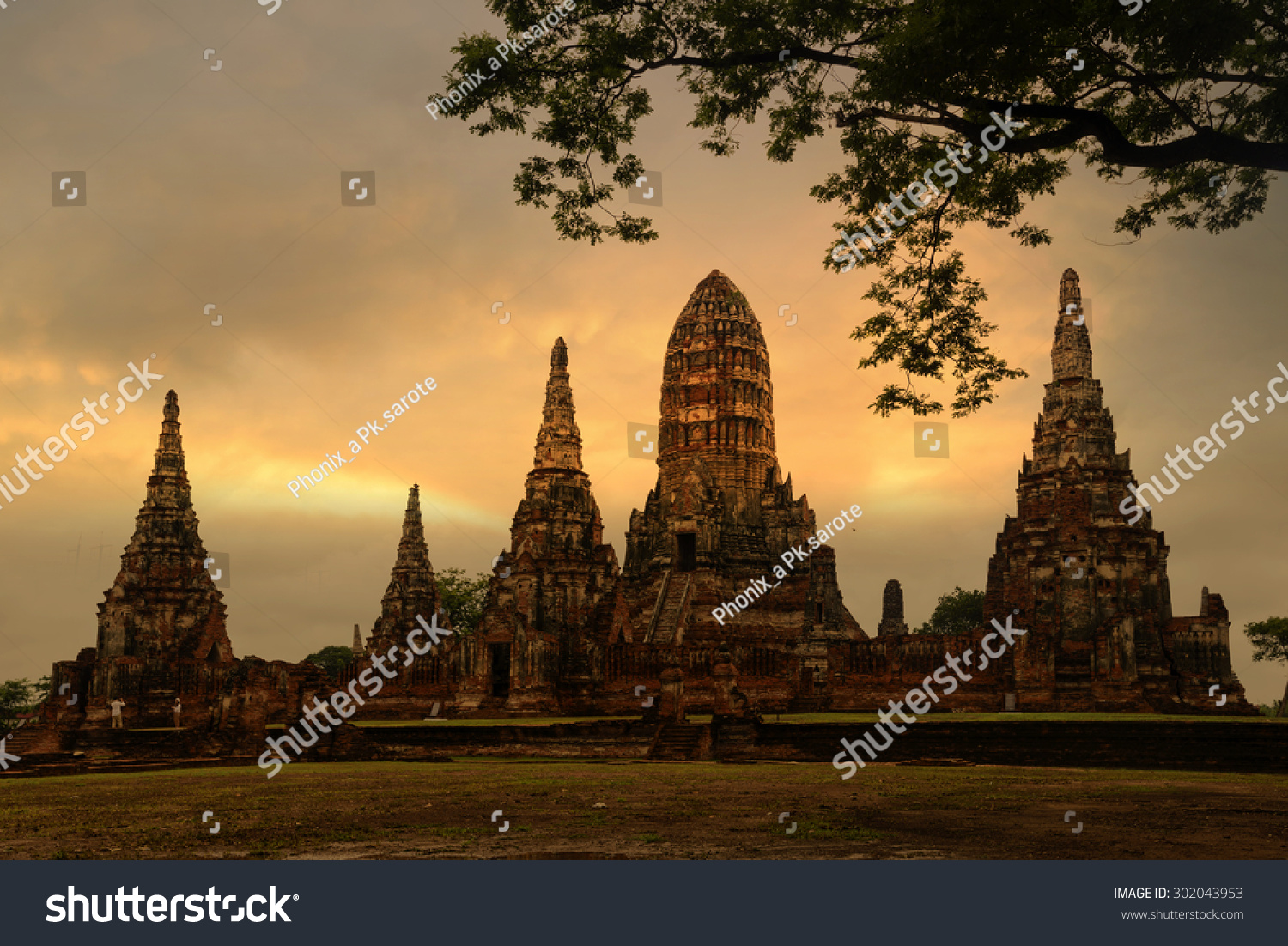 Chaiwatthanaram Temple ayutthaya  Thailand.