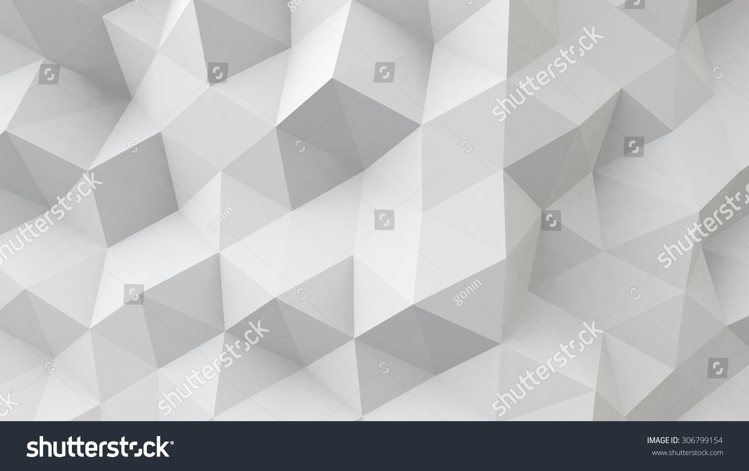 white polygonal geometric surface. computer generated abstract 3D background 