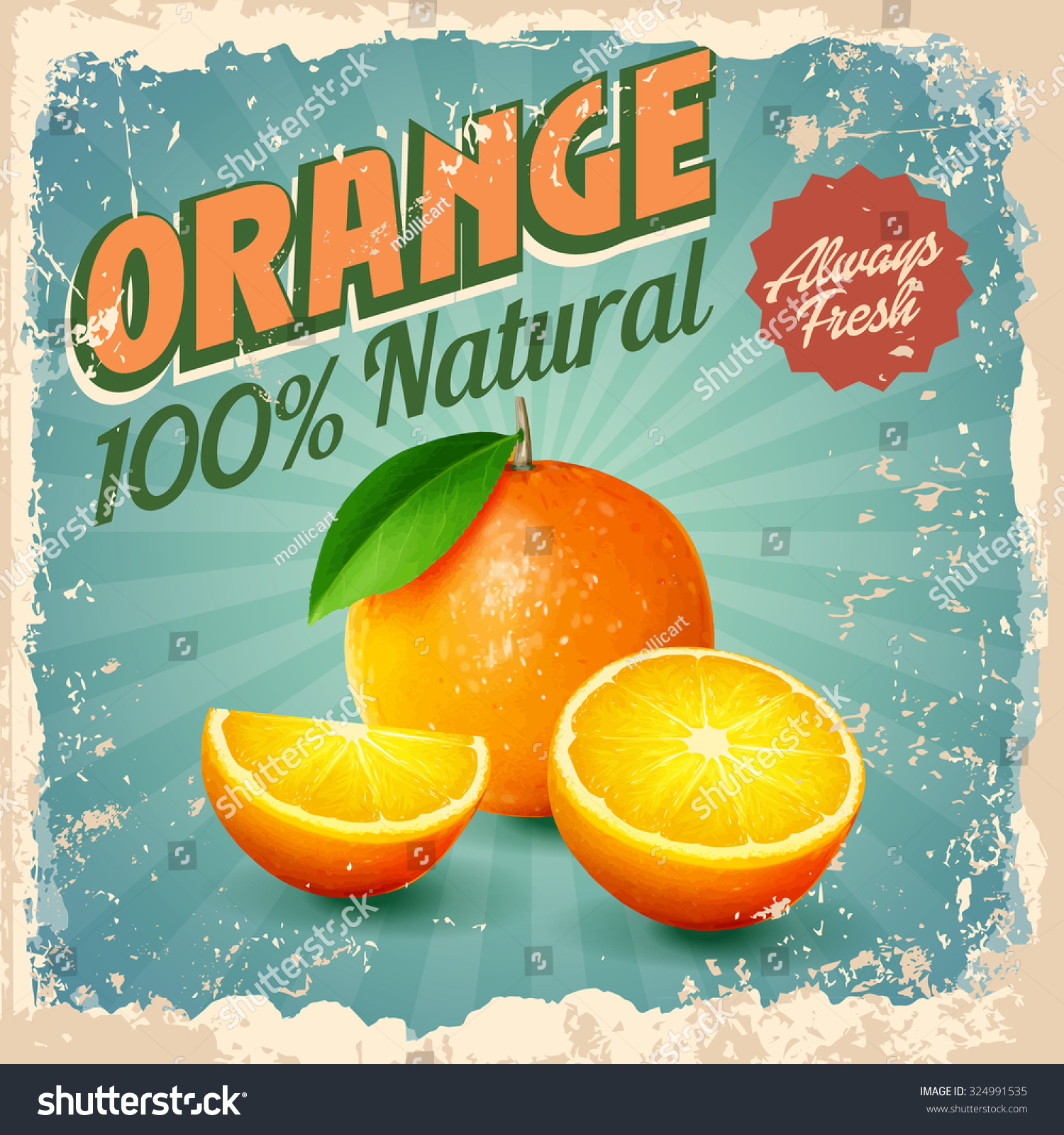 orange vintage