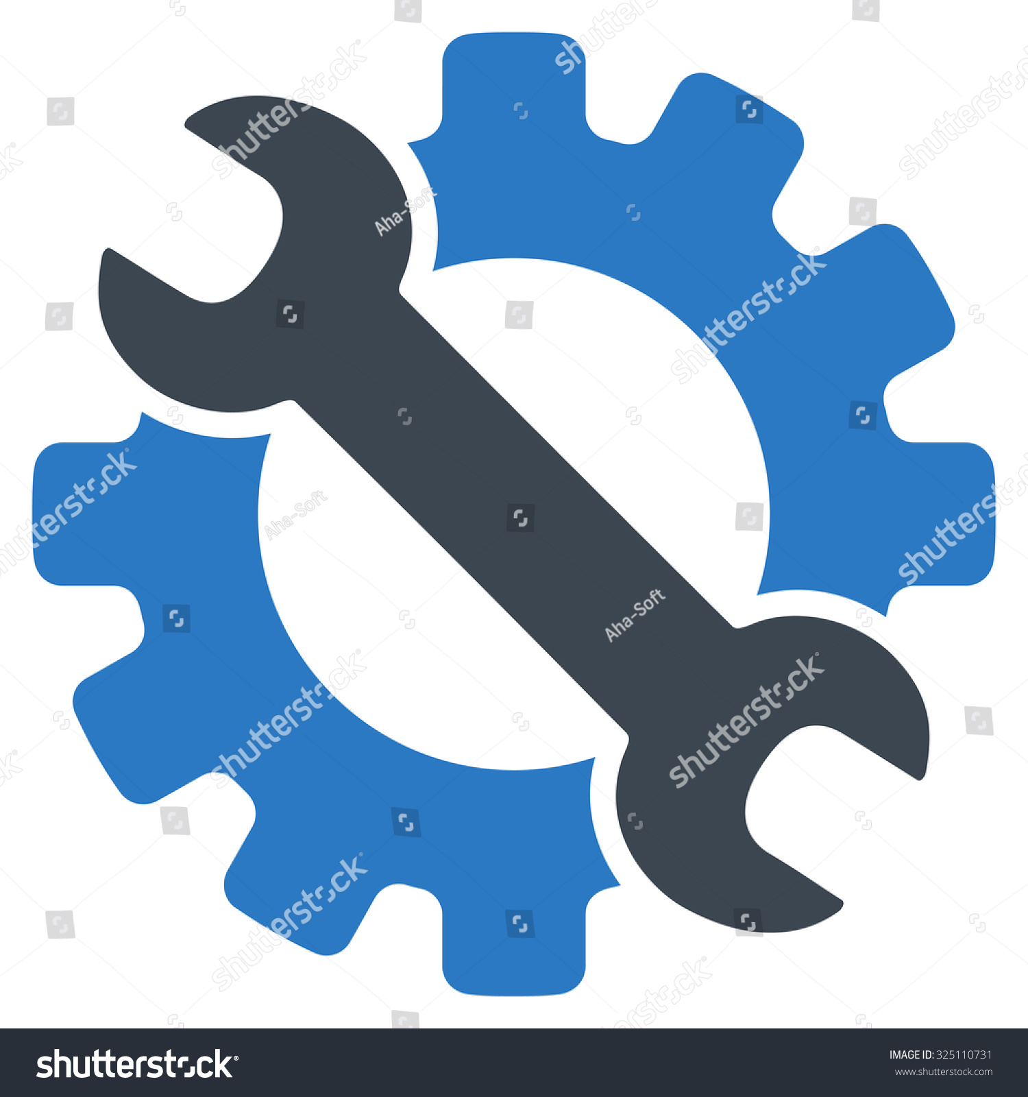 style is bicolor flat symbol