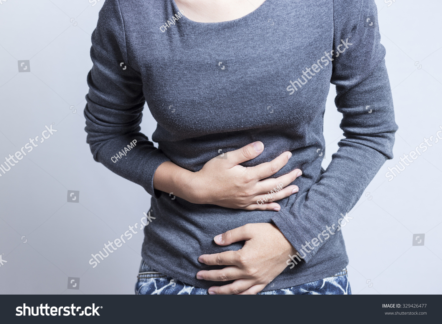 Woman Stomach Ache