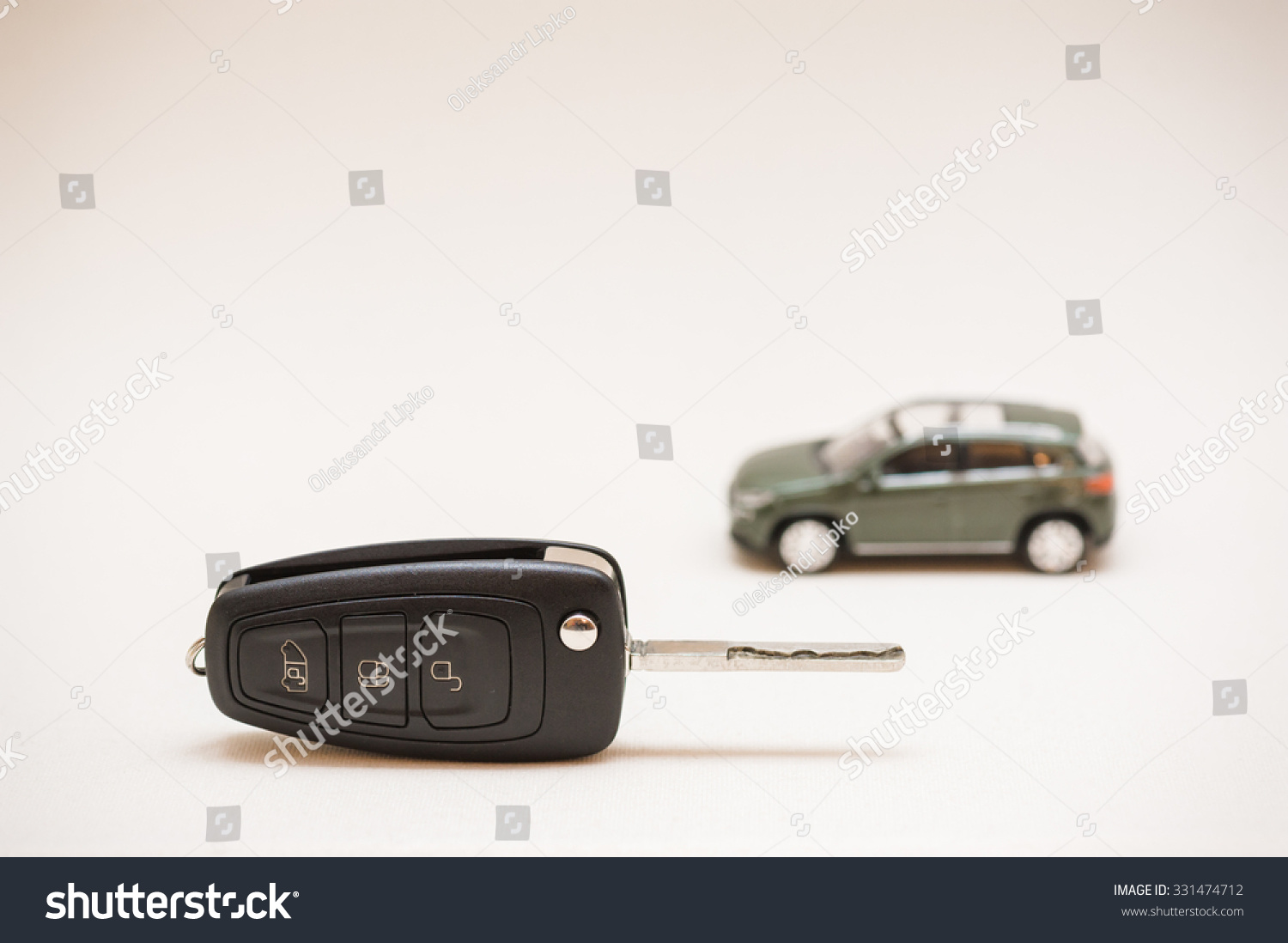 Car key  small car  money.