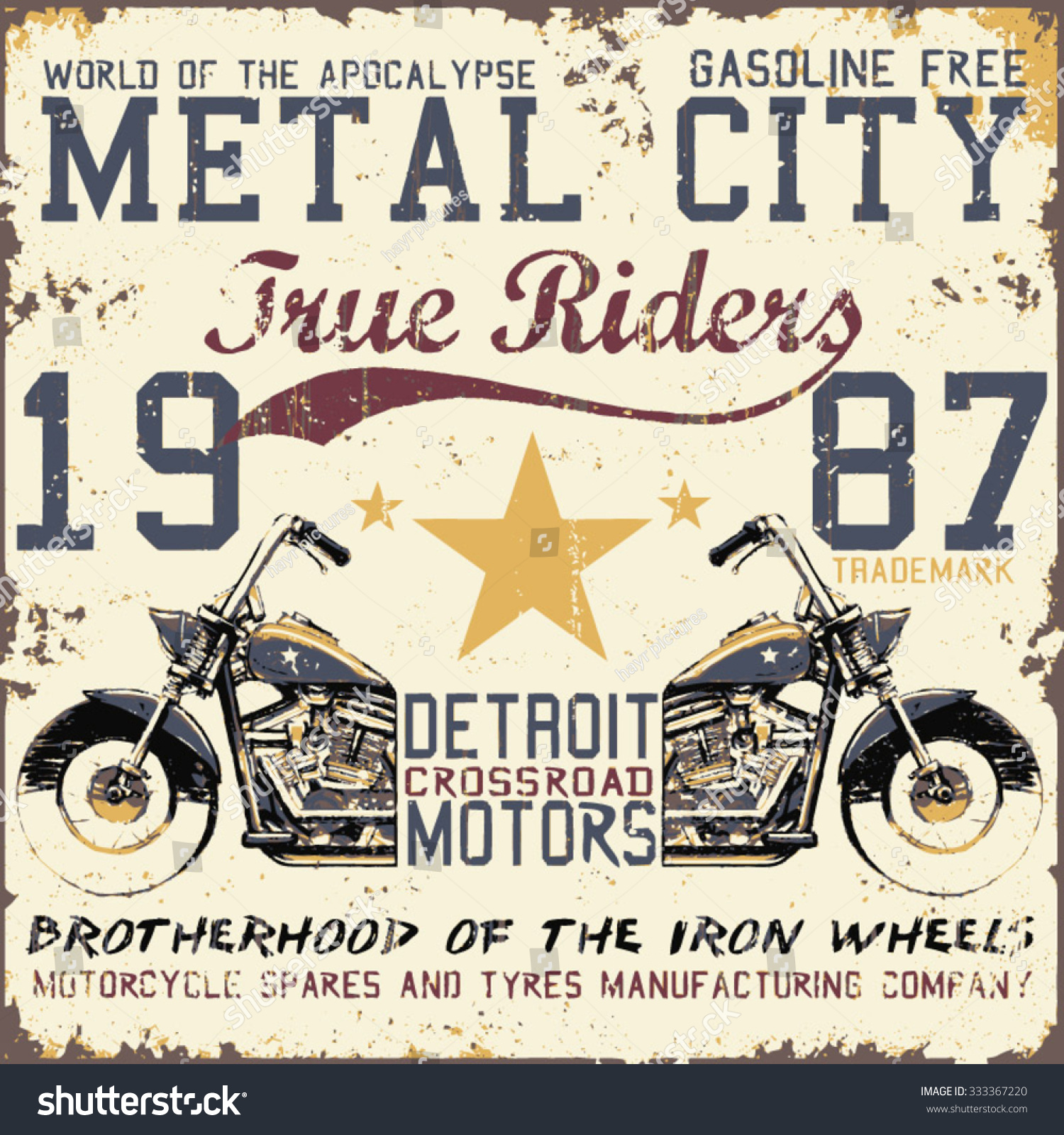 motor tee shirt graphic illustration