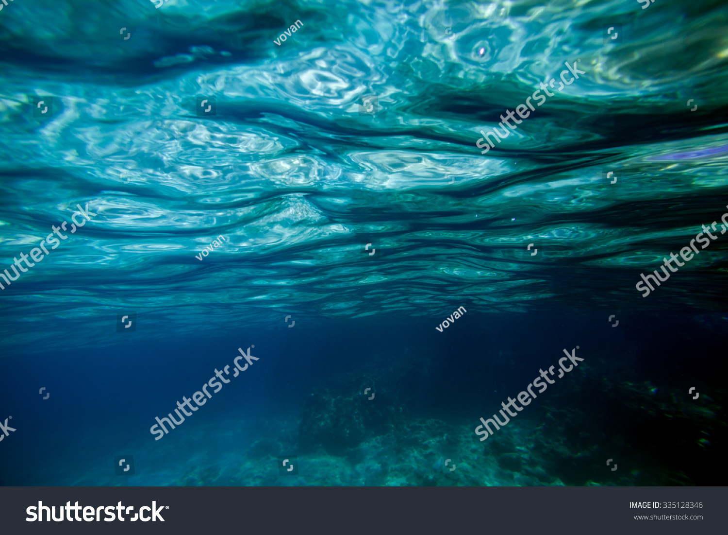 background sand on the beach underwater
