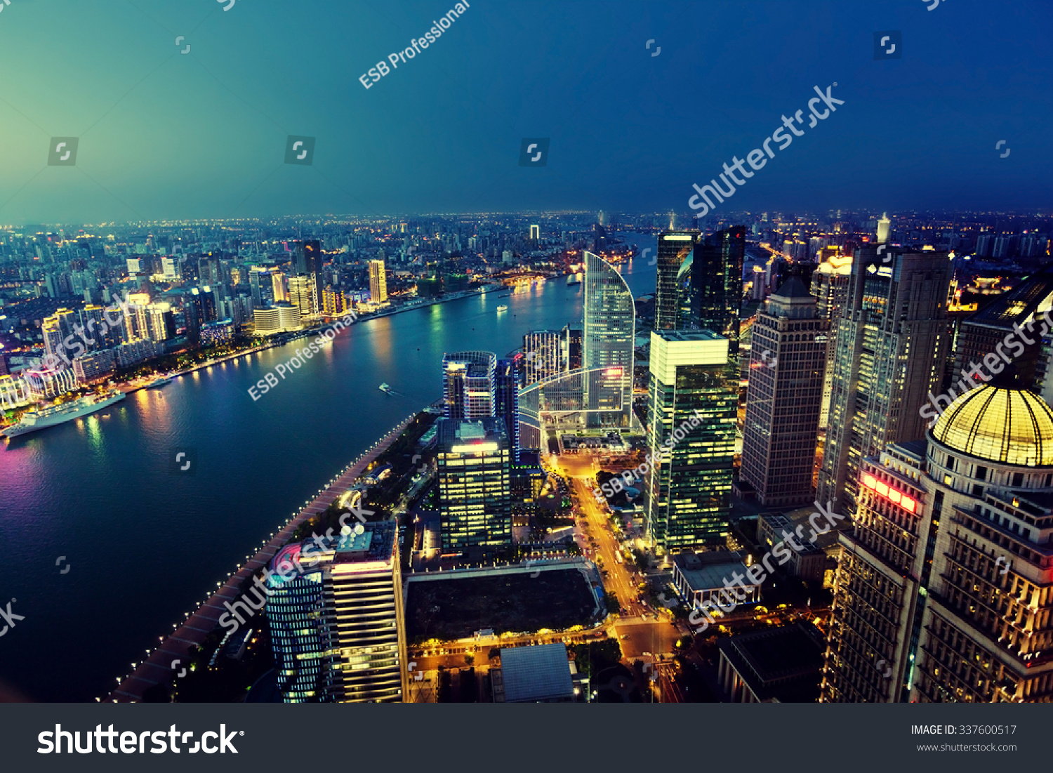 Shanghai night view  China