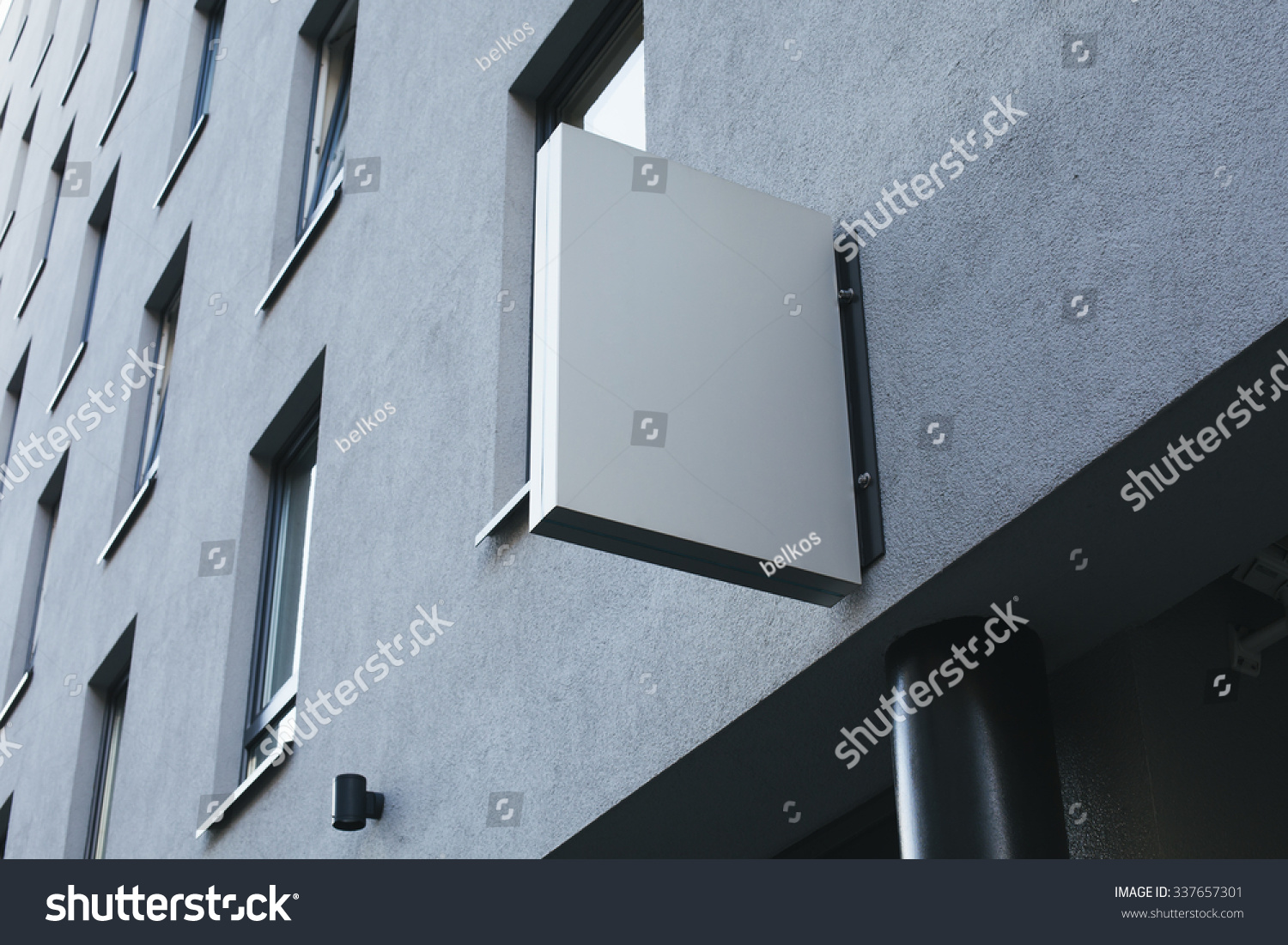 Photo blank signboard on the street
