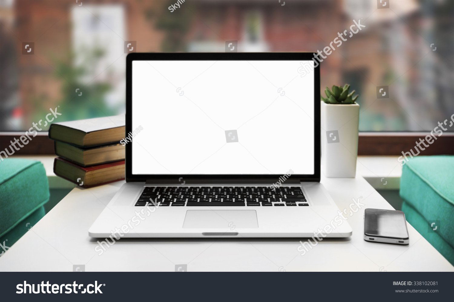 Laptop and other electronics  on workspace
