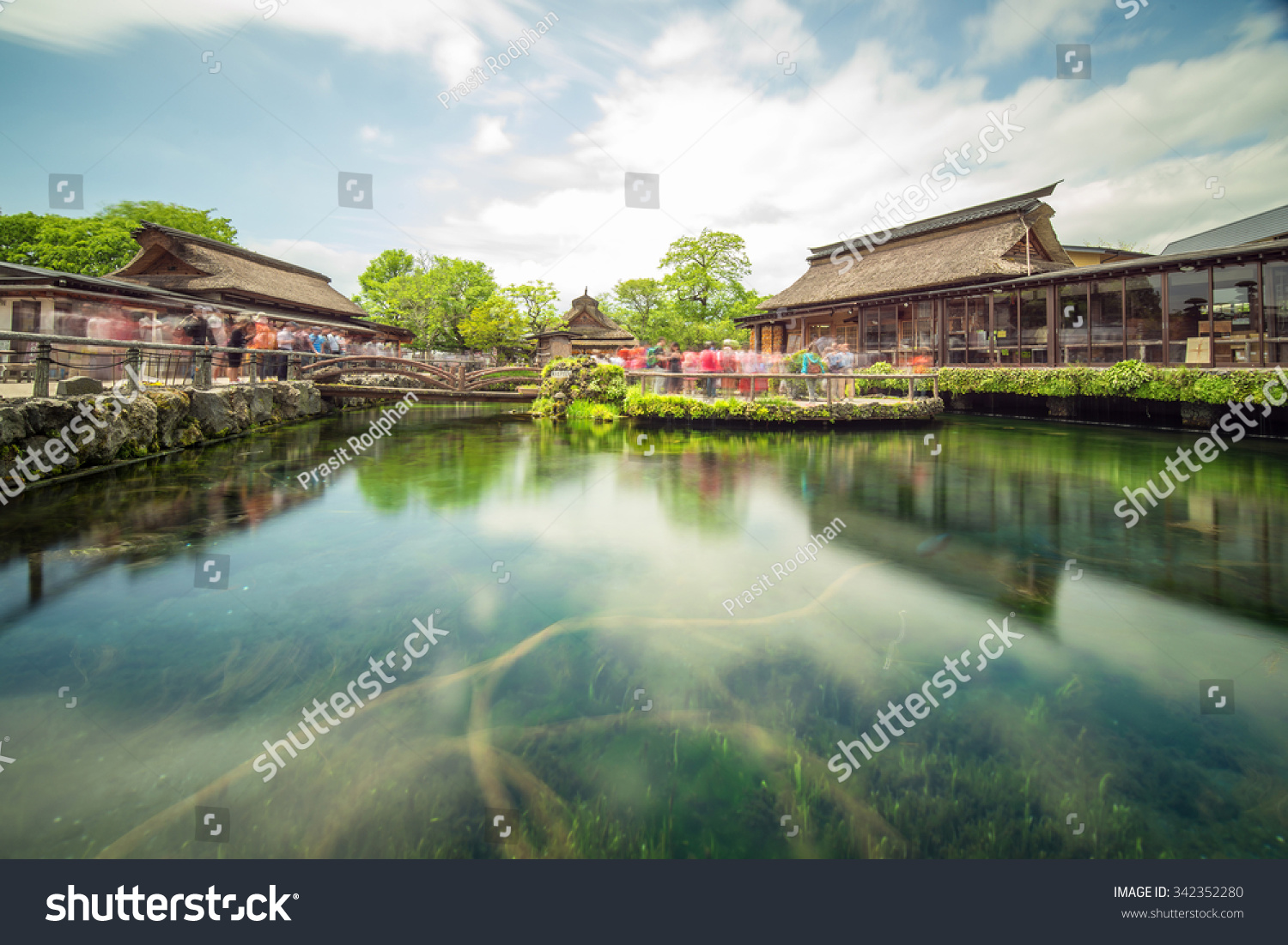 Oshino Hakkai heritage village of Mount Fuji