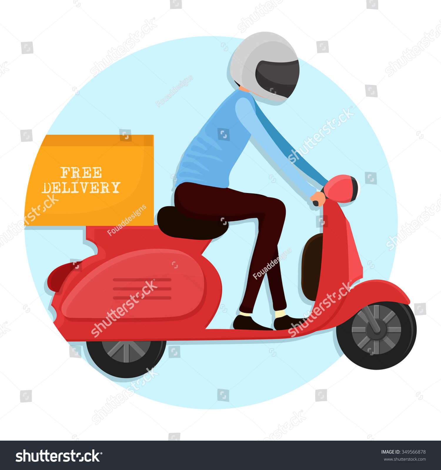 flat Vector icon - illustration of Delivery icon isolated on white