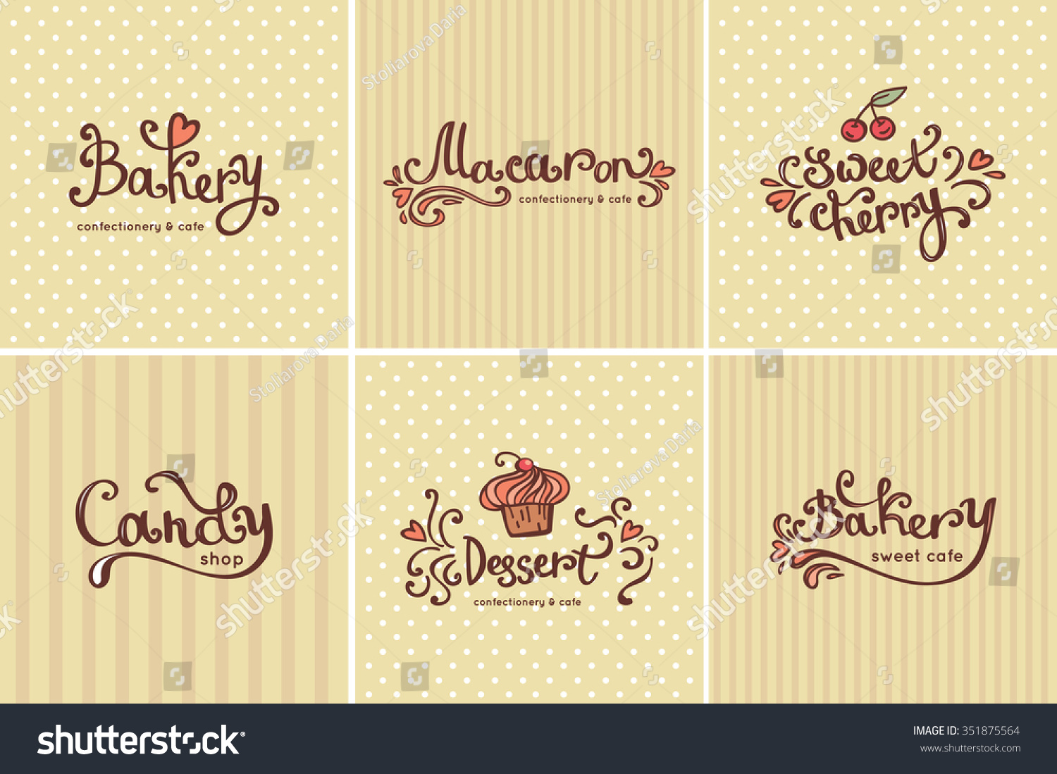 Set of vector bakery logos. Bread and pastries labels  badges and design elements.