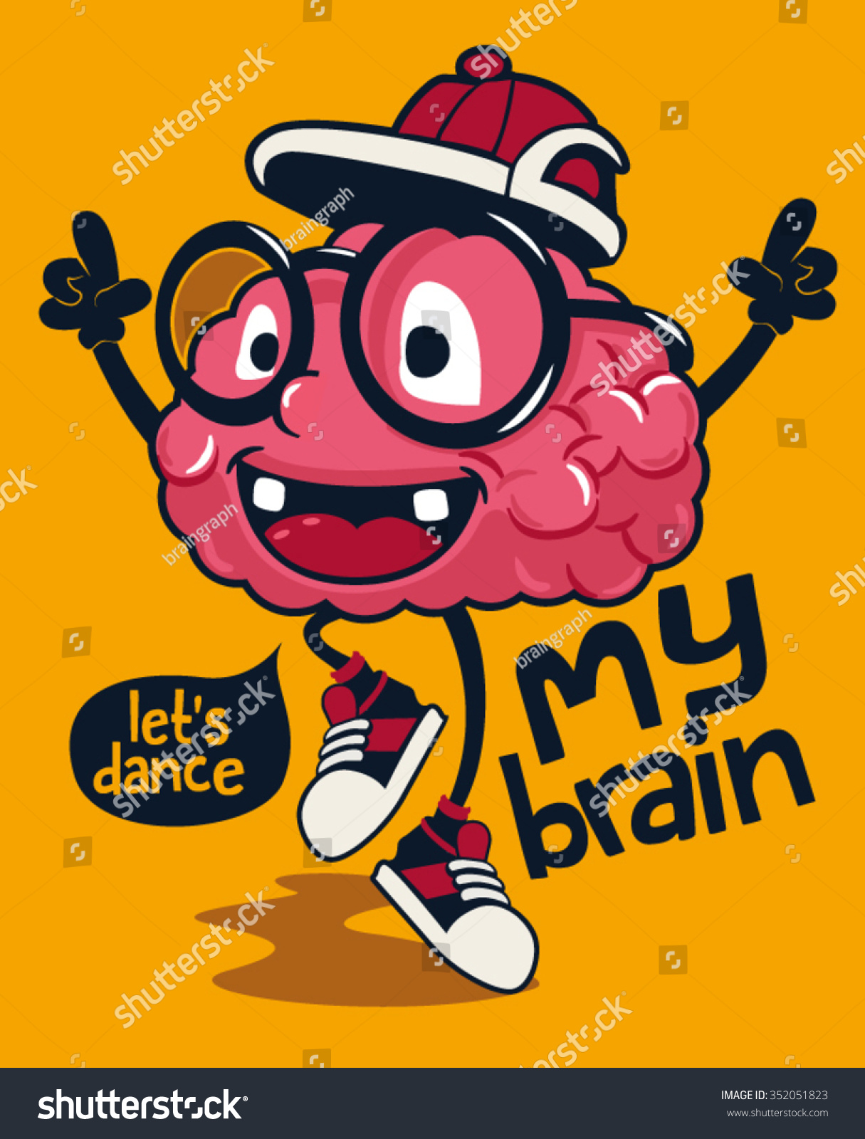 cool monster brain character design