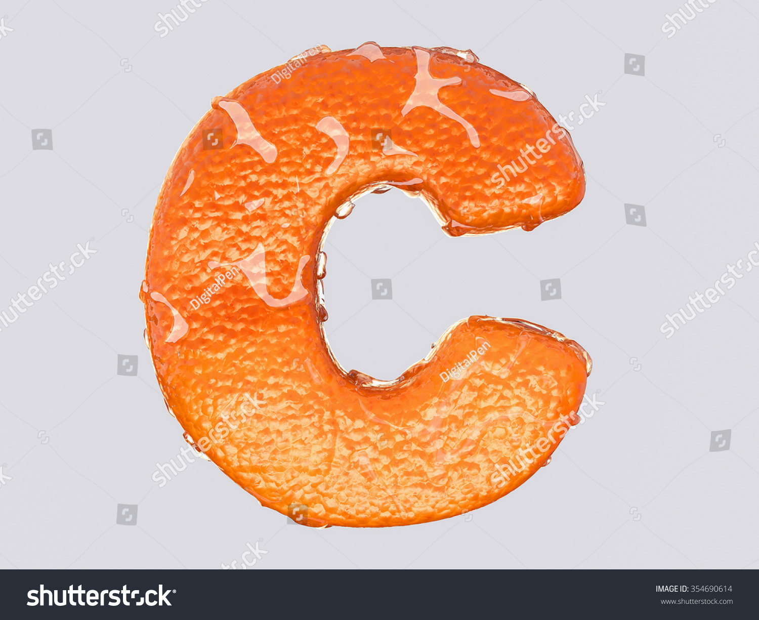 the english letter is designed to resemble an or