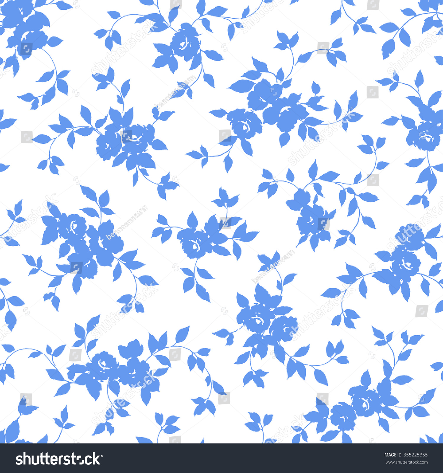Flower illustration pattern