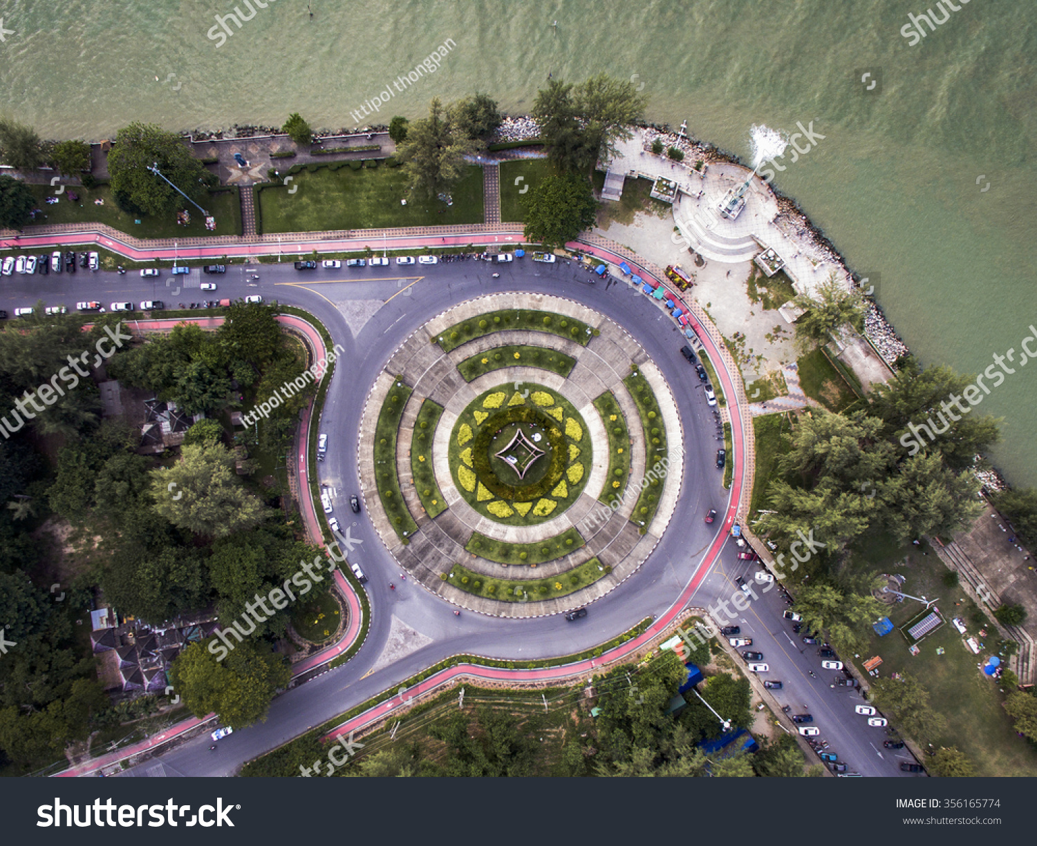 The Great Serpent "Naga" Sculpture at song-thale park  songkhla  thailand