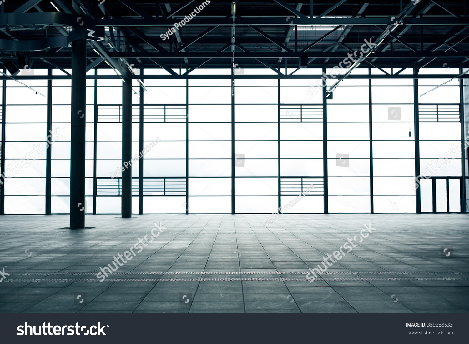 modern empty show room