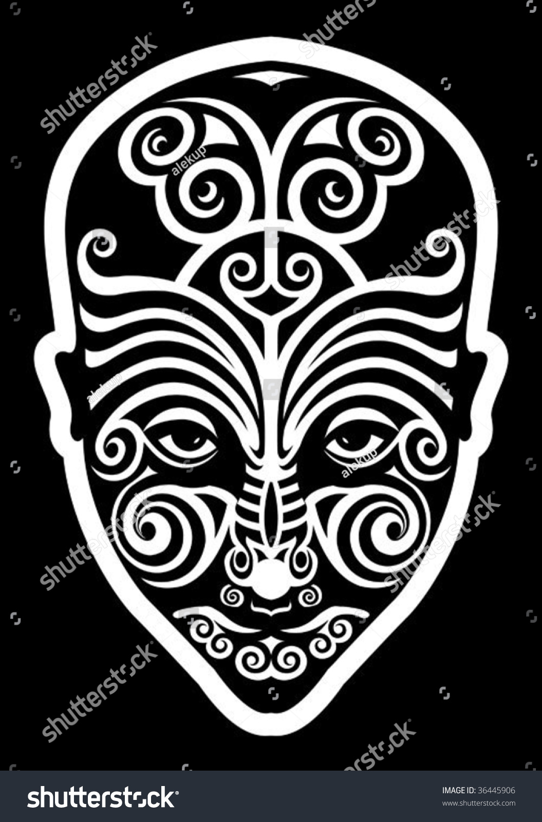maori face tattoo