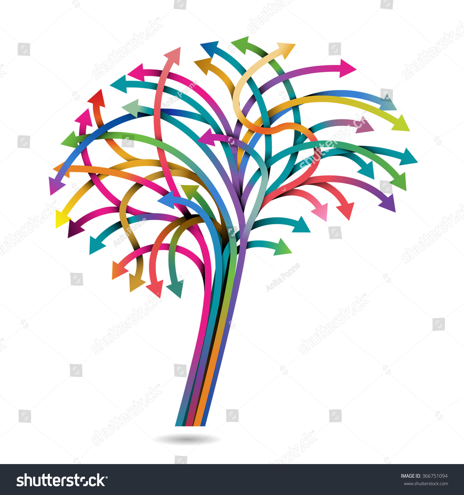 Decision making and the brain  eps10 vector