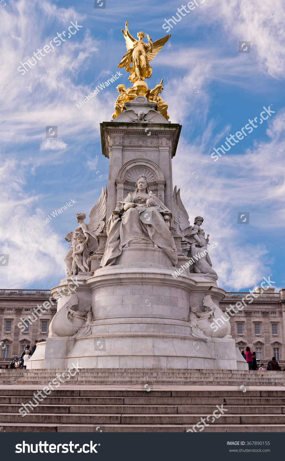 Queen Victoria Monument Statue London England at Buckingham Palace