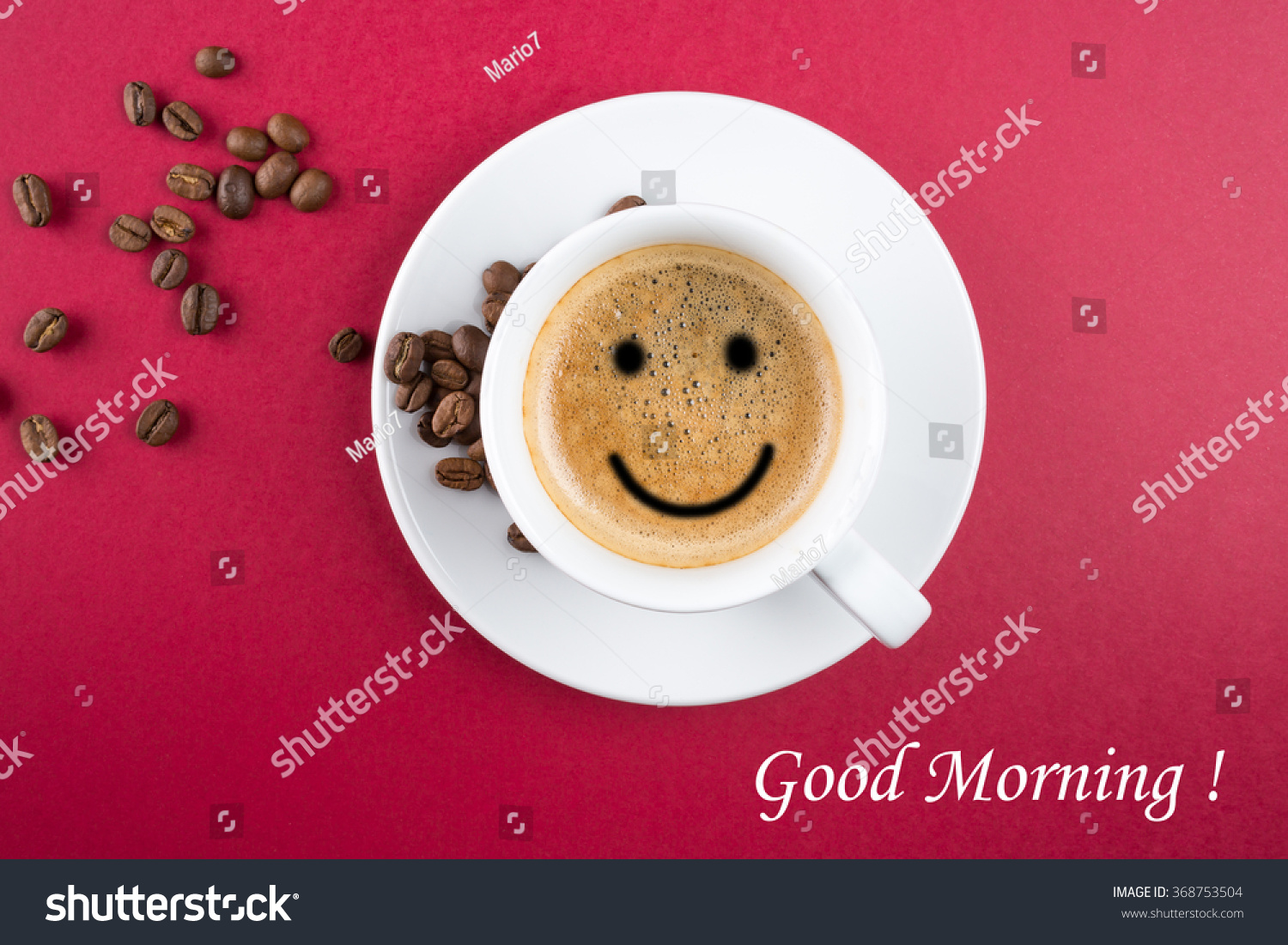 Good morning coffee cup background